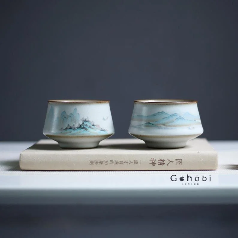 Gohobi Hand-painted Mountain Tea Cup