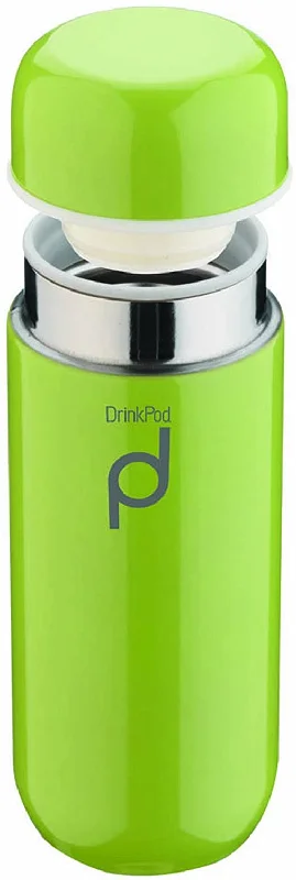 Grunwerg 200ml Drinkpod Stainless Steel Vacuum Flask Green