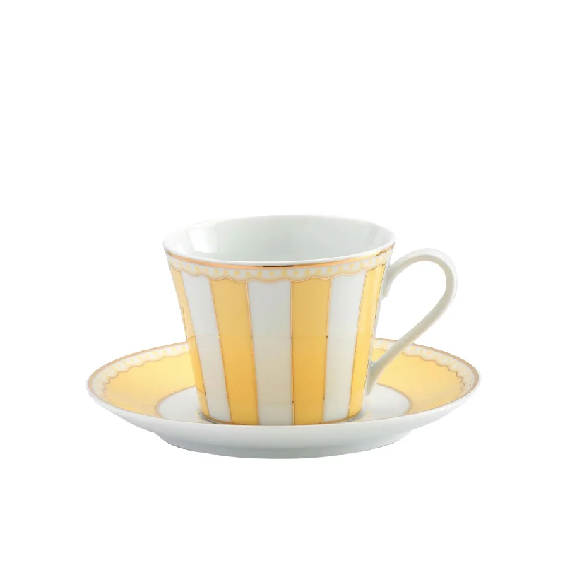 Noritake Carnivale Cup and Saucer 220ml Yellow