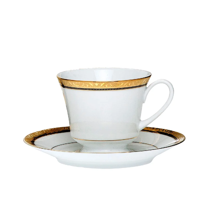 Noritake Regent Tea Cup and Saucer 250ml Gold