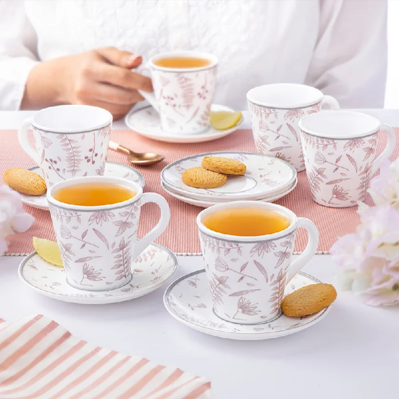 Larah By Borosil Grandeur Mug n Saucer Set