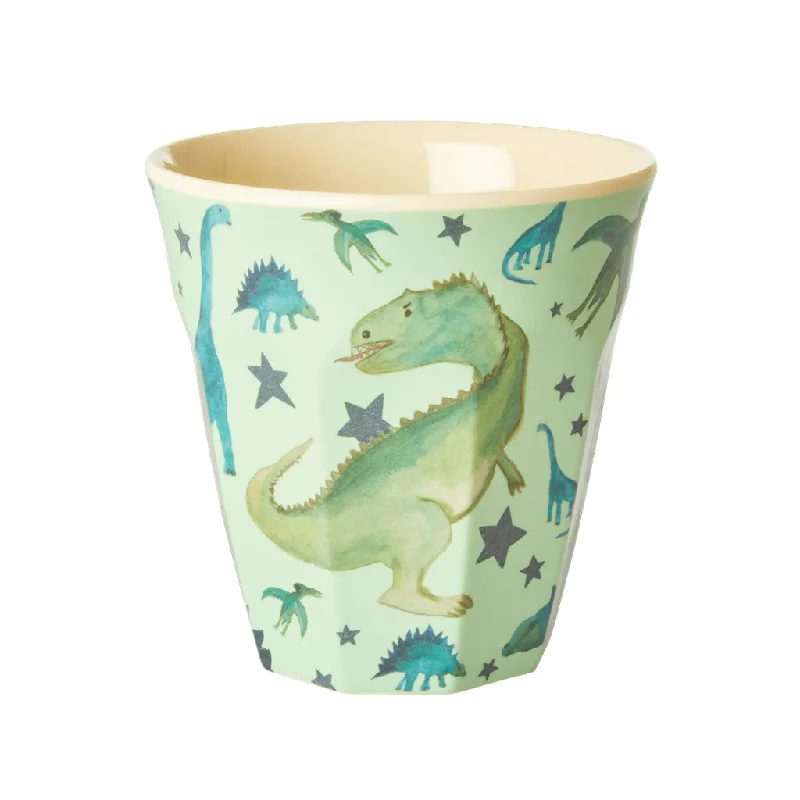 Rice DK Melamine Cup with Dino Print - Medium