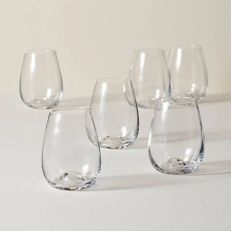 Tuscany Classics Stemless Glass Set, Buy 4 Get 6